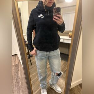 Nike Black thick-neck hoodie